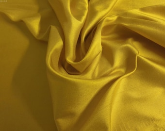 Silk Taffeta~Yellow Gold~Light Weight~9"x27"~Doll Fabric