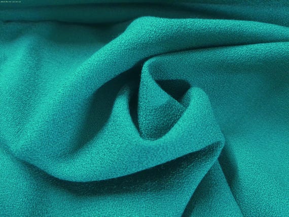 100% Wool Crepe Suiting~Pine Green~12"x30"~Very Light Weight~Doll Fabric