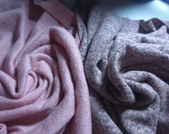 Lt.Weight Sweater Knit Duo~Heathered Pinks~2 Pieces (12"x31")