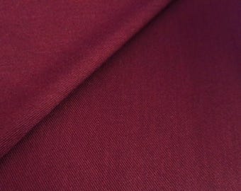 Light Weight Wool Blend Suiting~Dark Wine~18"x22"~Doll Fabric
