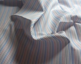 ONLY PC! Pima Cotton Lawn~Multi Colored Mini Stripes~Sateen Finish~18"x30"