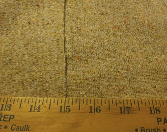 Wool Tweed Flannel Suiting~Tan/Multi Colors~12"x30"~Doll Coats & Capes