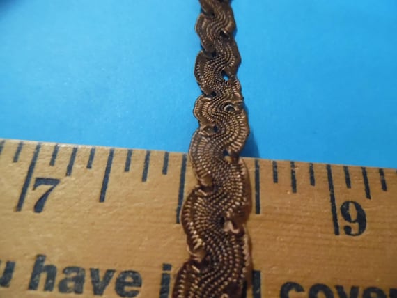 Vintage Fancy Passementerie Braid~Brown~1/2"Wide~By The Yard~100% Rayon