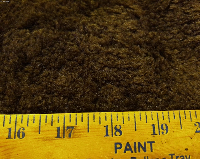 BASEMENT BARGAIN! Faux Fur~Low Pile Sherpa~Dk. Brown~12"x31"~Doll Coats!