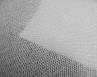 100% Cotton Buckram~Stiffener~Stabilizer~White~18"x 30"~Great for Making Hats!