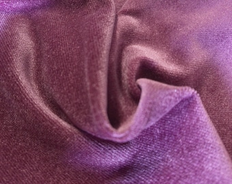 BASEMENT BARGAIN! Upholstery Weight Cotton Velveteen~Dusty Violet~12"x27"~Last Piece