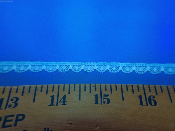 NEW~Cotton English Lace~5/16"~White~Capital Imports~BTY~Doll lace~Heirloom Sewing