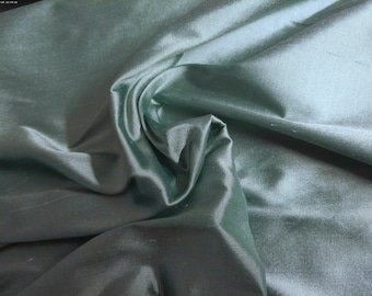 High End 100% Silk Dupioni~Dark Celedon Green~9"x27"~Doll Fabric