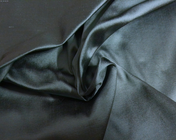 100% Silk Dupioni~Dark Slate Blue~9"x27"~Doll Fabric