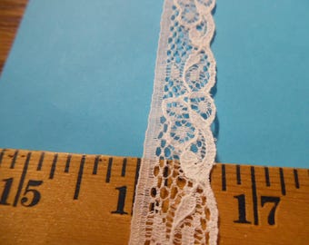 LIMITED! Vintage OOP English Cotton Lace~White~3/4"~BTY