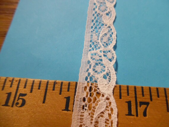 LIMITED! Vintage OOP English Cotton Lace~White~3/4"~BTY