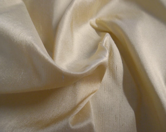 100% Silk Dupioni~Muted Yellow~9"x27"~Doll Fabric