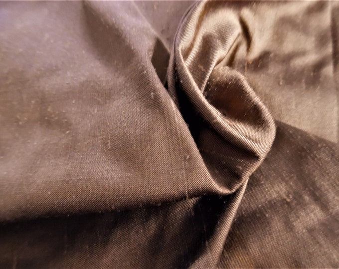100% Silk Dupioni~Penny Brown~9"x27"~Doll Fabric