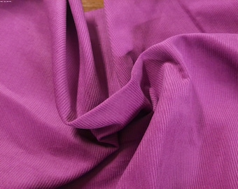 100% Cotton Featherwale Cord~Violet Pink~18"x29"~Light Weight Doll Fabric~Miniatures