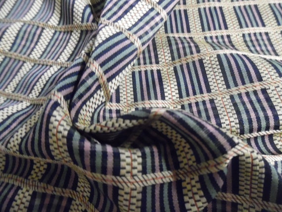 Jacquard Brocade~Checks & Grids~Multi Colors~12"x29"~Doll Acc's Fabric~Trunk Liner