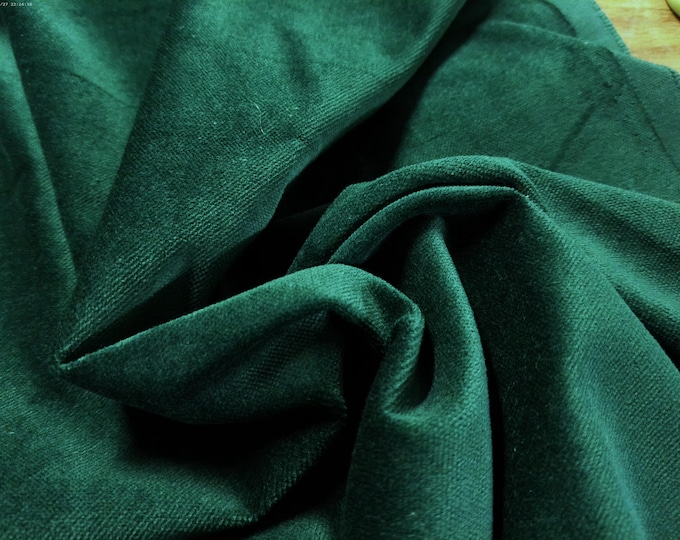 Light Weight Cotton Velveteen~Emerald Green~17"x29"