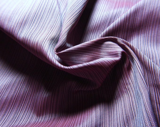 LAST! Scalamandre Faux Silk Taffeta~Micro Stripes~Shades of Plum~RAISEN~18"x32"