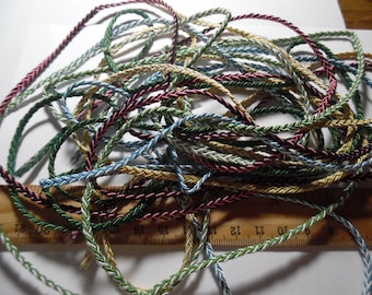 Tiny Braid Bundle~Rayon~1/8"~Six Color Combos-Nine Yards