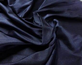 Silk Dupioni Taffeta~Navy Blue~9"x27"~Doll Fabric