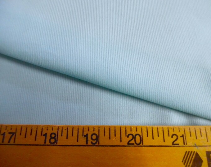 100% Cotton Featherwale Cord~Soft Aqua Blue~12"x29"~Light Weight Doll Fabric~Miniatures