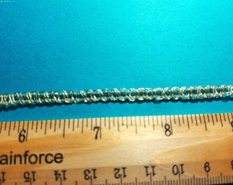 Tiny Metal Chain Braid~Gold~3/16"xBTY~Delicate~Doll Trim