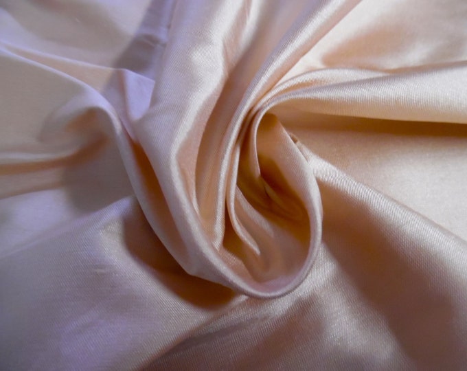 100% Silk Dupioni~Tea Rose Pink~9"x27"~Doll Fabric
