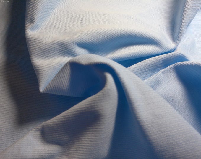 100% Cotton Featherwale Cord~Light Baby Blue~12"x29"~Light Weight Doll Fabric~Miniatures