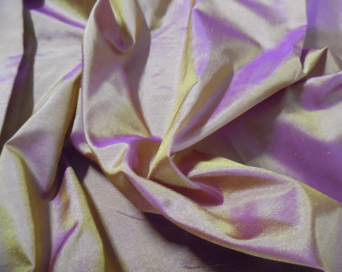 Silk Shot Tissue Taffeta~Fuchsia/Gold~9"x22"~Great for Miniatures