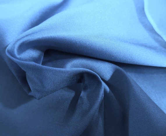 LAST! Silk Blend Taffeta~French Blue~18"x27"~Vintage & Modern Dolls