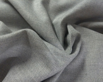 Imported Italian Cotton Flannel~Gray~18"x29"~Great Doll Fabric