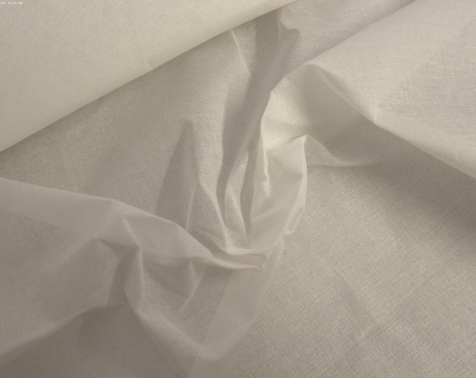 WINTER SPECIAL! 100% Cotton Organdy~Champagne~STIFF Hand~Semi Sheer~1 Yd x 45"~Dolls