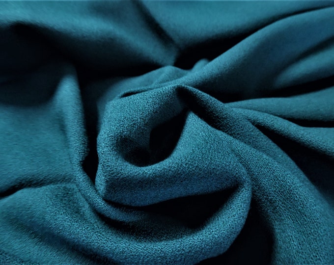 Cotton Wool Crepe~Dark Teal~12"x30"~Doll Clothes