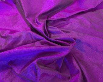 Silk Shot Tissue Taffeta~Violet Purple/Dk.Olive~9"x22"~Great 4 Miniatures~Small dolls~All dolls!