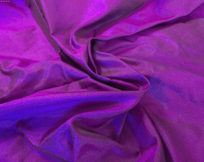 Silk Shot Tissue Taffeta~Violet Purple/Dk.Olive~9"x22"~Great 4 Miniatures~Small dolls~All dolls!
