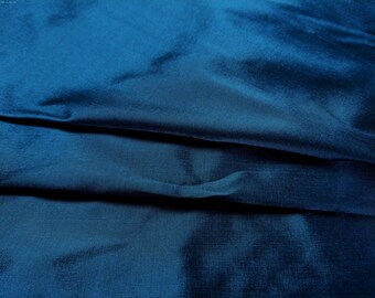 100% Silk Dupioni~Dark Slate Blue~9"x27"~Doll Fabric
