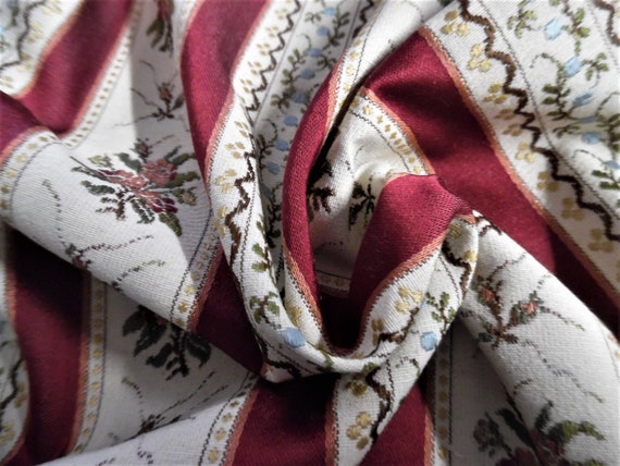 Vintage French Lisere~19"x27.5"~Doll Acc's~Trunk Liner~Doll Furniture Upholstry Fabric