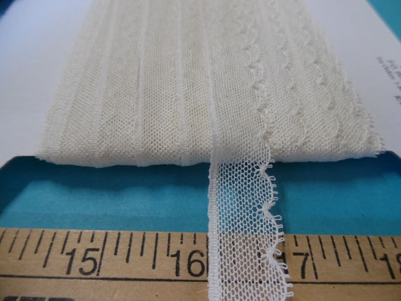 BACK In STOCK! French Val Scalloped Net Lace~Ivory~Cotton~11/16"~Capital Imports~BTY~Doll lace~Heirloom Sewing
