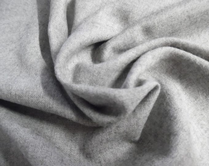 Cotton/Wool Flannel~Viyella~Heathered Gray~Super Soft & Thin~Portugal Import~12"x30"