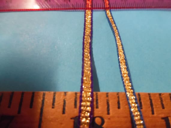 Vintage 1950's Ribbon Braid Bundle~Glitzy~Two Color Combos~8 Yards~1/8"wide