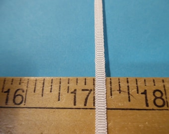 Rayon Ribbon Braid~3/16" wide x 10 Yds~Natural~Dye Your own!