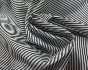 Tiny Stripe Pima Cotton~Black andWhite~18"x30"~Great Doll Fabric