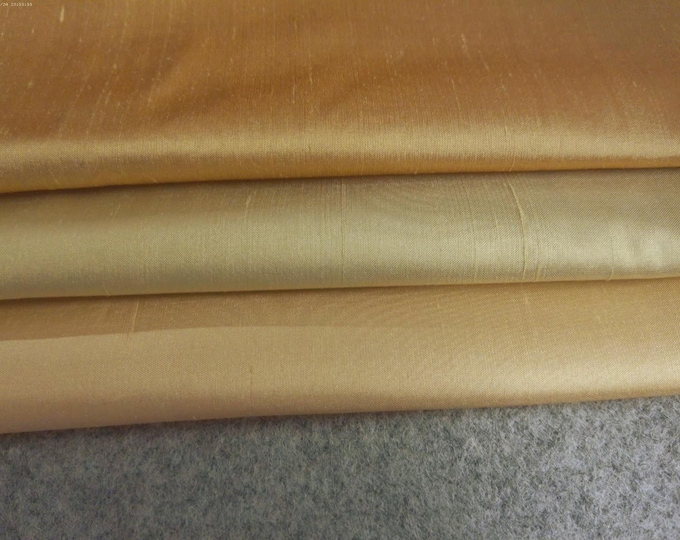STASH BUILDER~Silk Taffeta in Three Shades Gold~Assortment A~1/3 YD Total