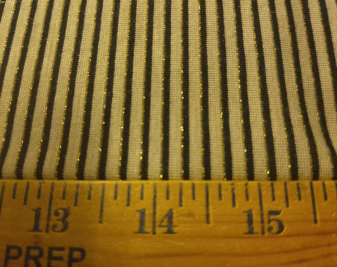 BASEMENT BARGAIN! Pin Stripe Tissue Jersey~Touch of Glitz~12"x32"
