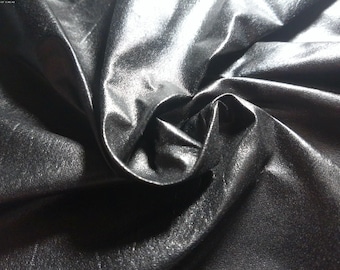 Faux Leather (Pleather)~Jet Black~15"x18"~Thin/Soft/Stretchy~Doll Purses, Belts, and Shoes