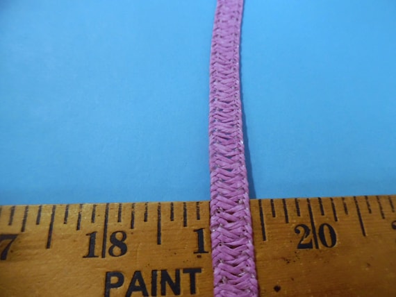 LAST! Reclaimed Hat Making Straw~Lavender~3/8"~BTY