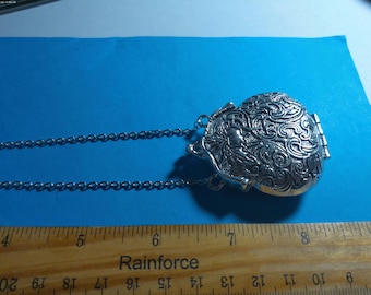 Larger Size Metal Doll Purse~Locket~Vintage Look~Antique Finish Silver