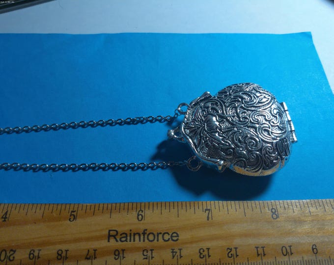 Larger Size Metal Doll Purse~Locket~Vintage Look~Antique Finish Silver