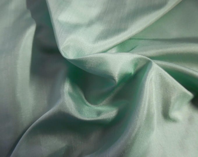 Seaglass Green~ Silk Tissue Taffeta~9"x22"~Great 4 Miniatures~Small dolls~All dolls!