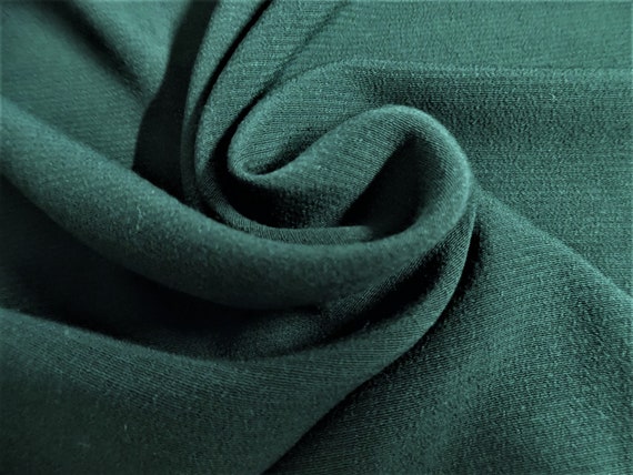 LAST! Rayon Challis~Dark Hunter Green~20"x29"~Doll Fabric