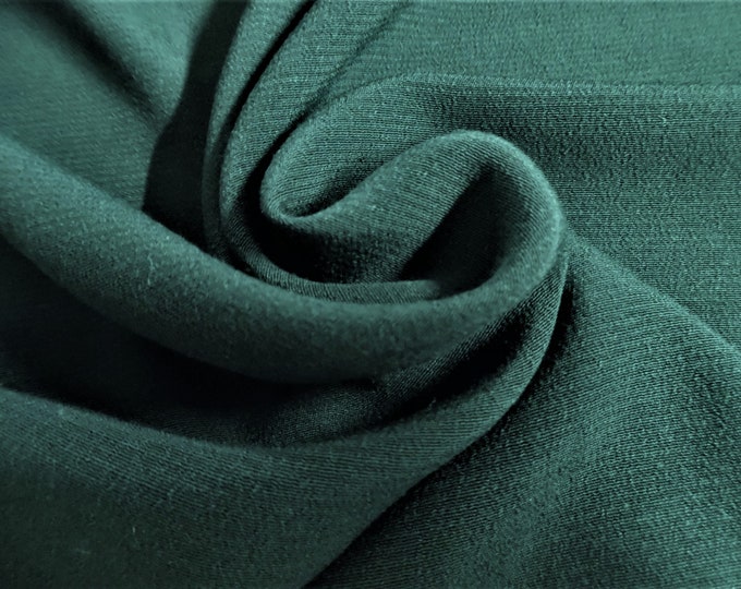 LAST! Rayon Challis~Dark Hunter Green~20"x29"~Doll Fabric